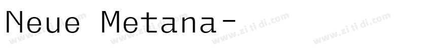 Neue Metana字体转换